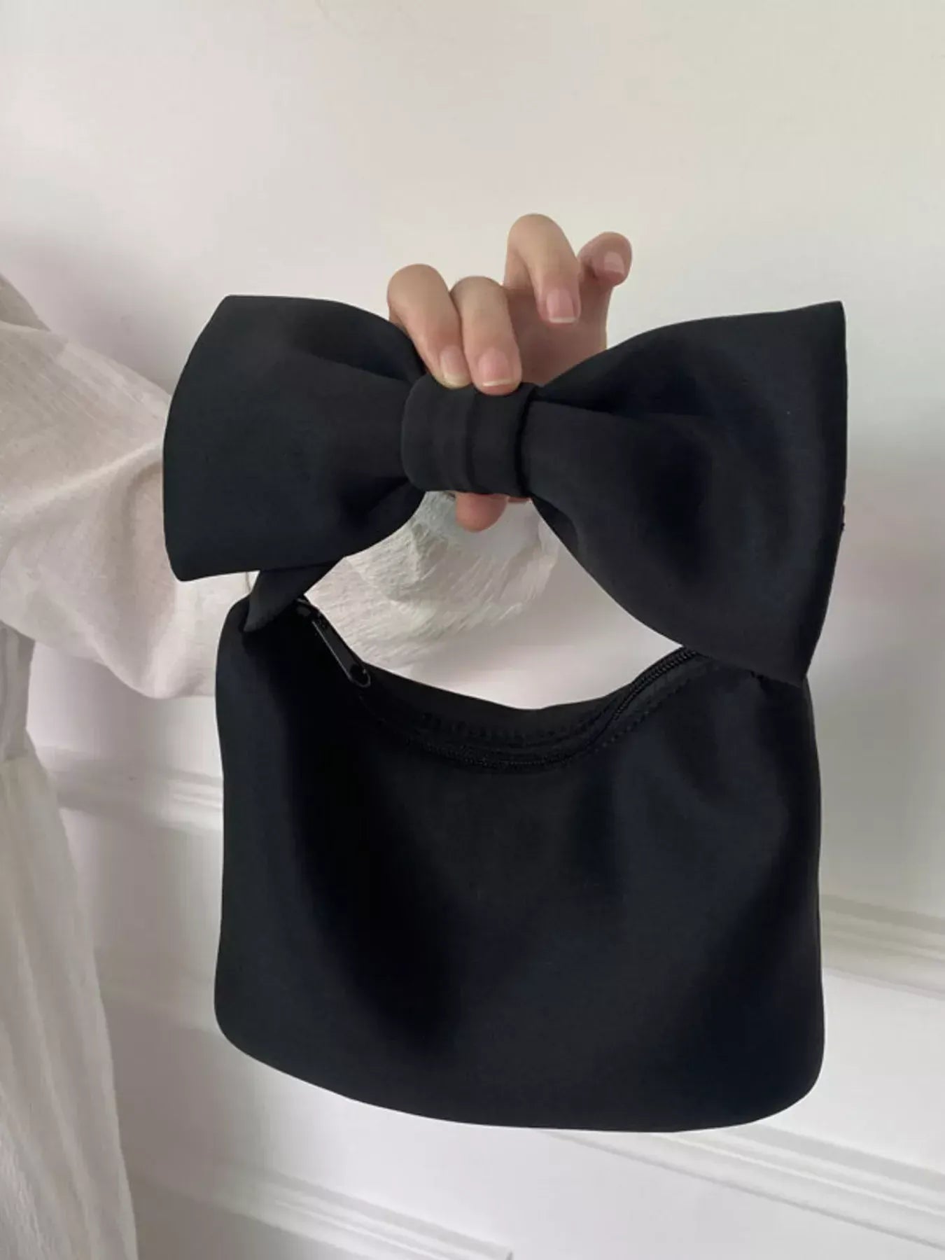 Solid Color Bow Handbag The Nichole Collection