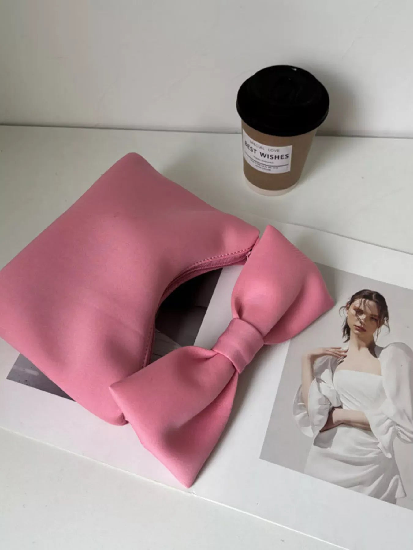 Solid Color Bow Handbag The Nichole Collection