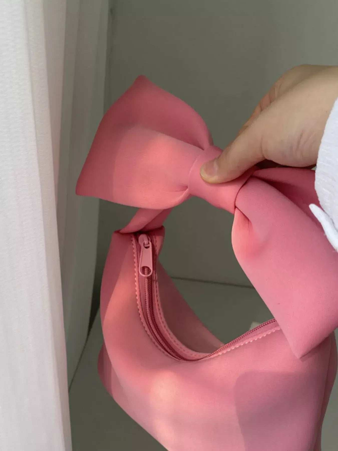 Solid Color Bow Handbag The Nichole Collection