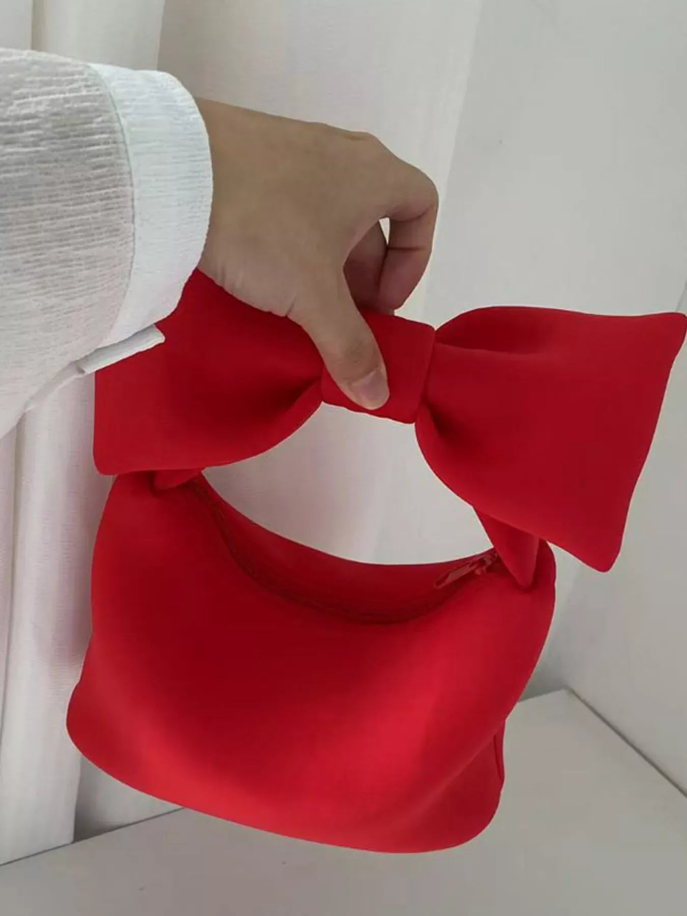 Solid Color Bow Handbag The Nichole Collection
