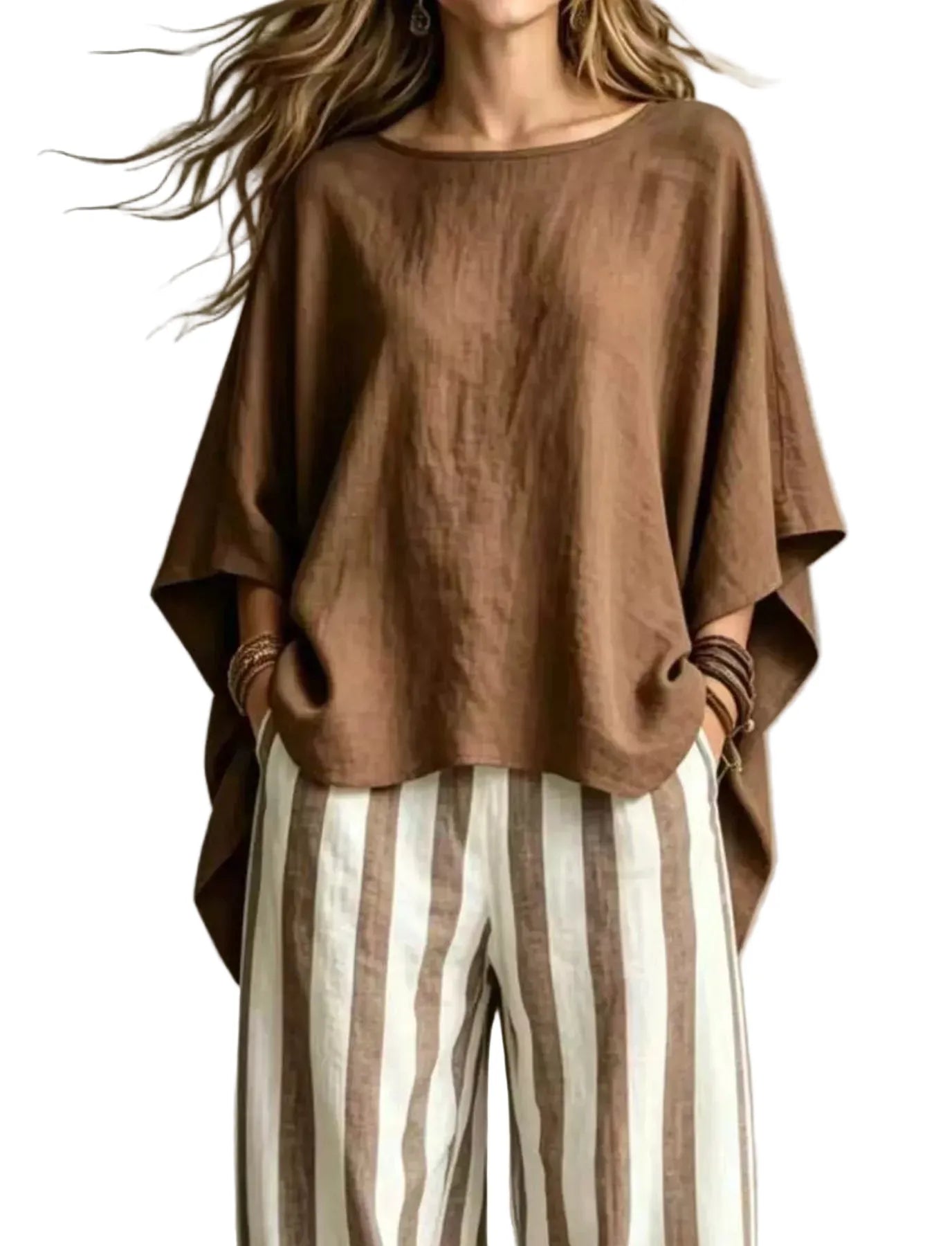 Solid Color Two-Piece Top & Pants Set The Nichole Collection - Official Site
