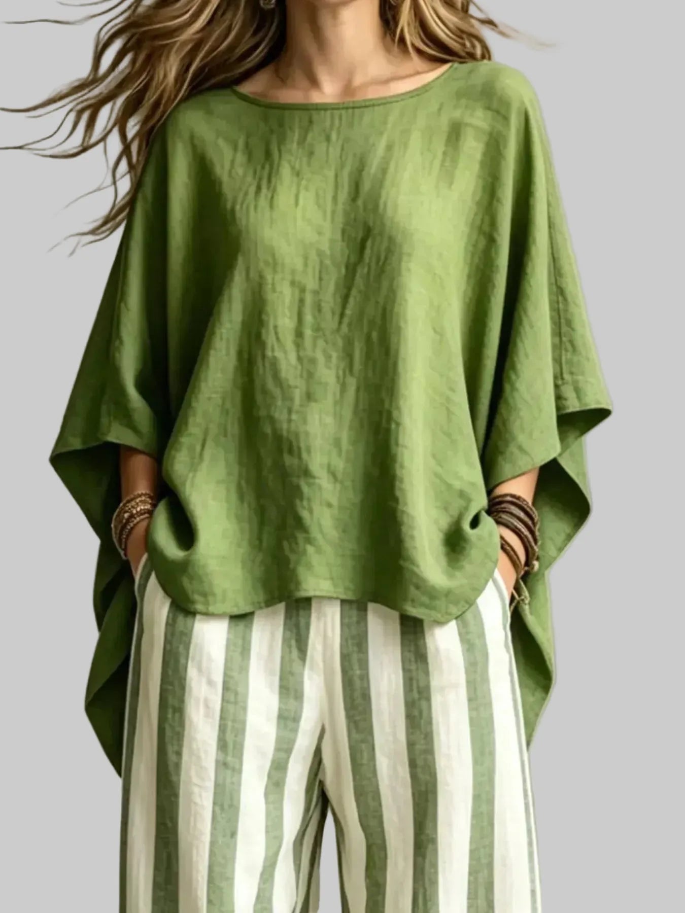 Solid Color Two-Piece Top & Pants Set The Nichole Collection - Official Site