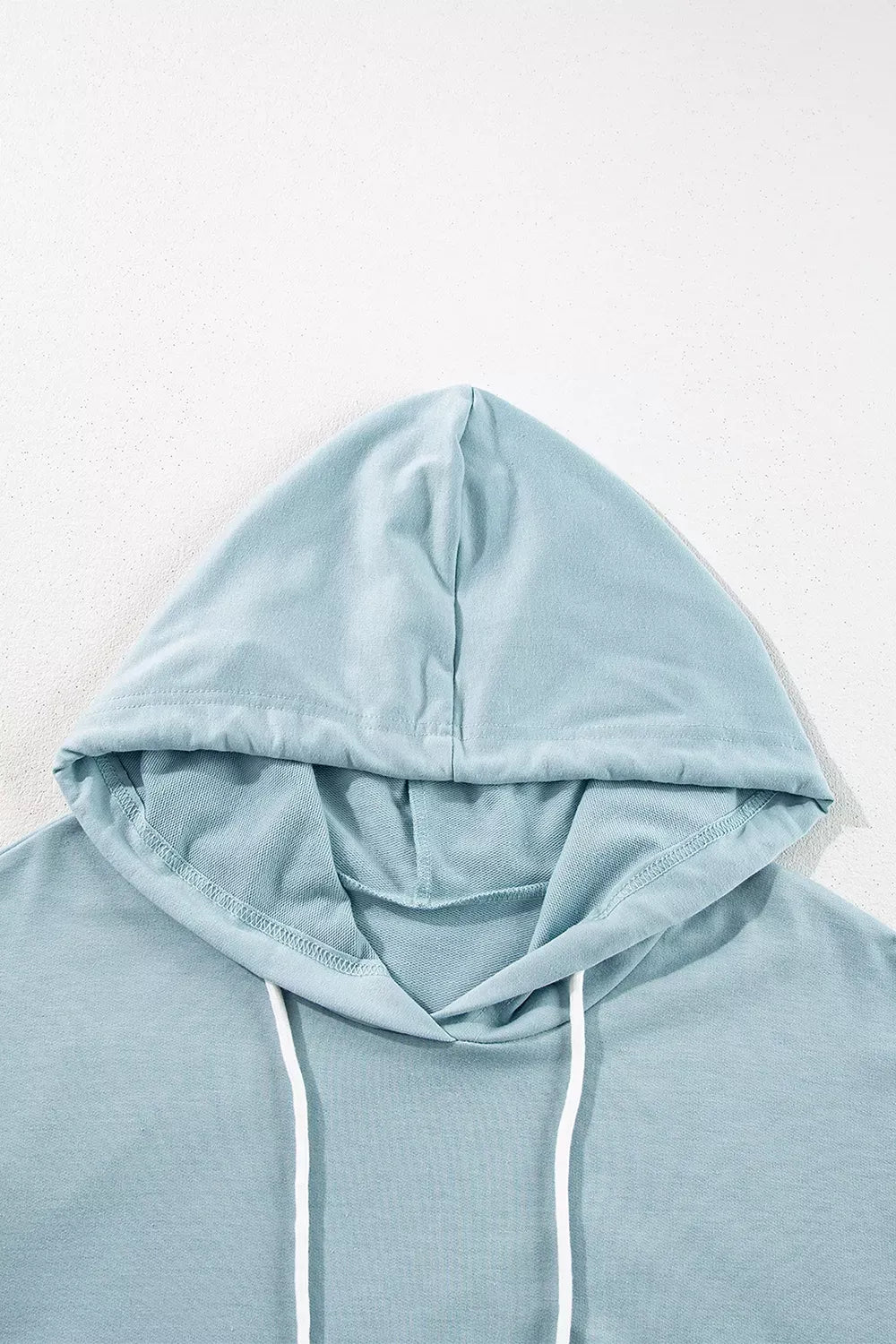 Solid Ruffled Hem Loose Fit Tunic Hoodie The Nichole Collection - Official Site