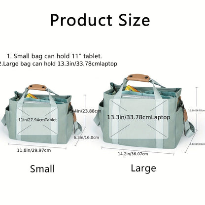 Spacious Multi-Pocket Tote Bag for Women – Work & Travel Handbag with Adjustable Crossbody Strap The Nichole Collection