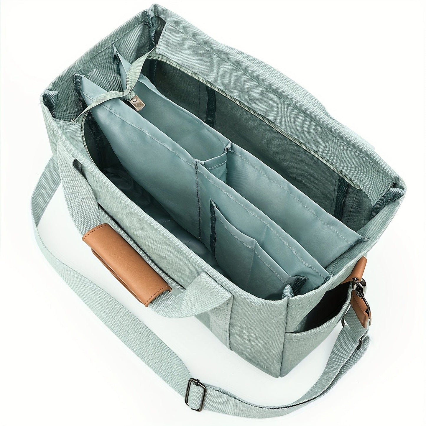 Spacious Multi-Pocket Tote Bag for Women – Work & Travel Handbag with Adjustable Crossbody Strap The Nichole Collection