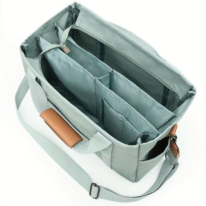 Spacious Multi-Pocket Tote Bag for Women – Work & Travel Handbag with Adjustable Crossbody Strap The Nichole Collection