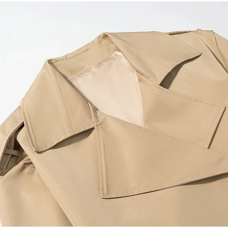 Spring Cropped Trench Coat The Nichole Collection