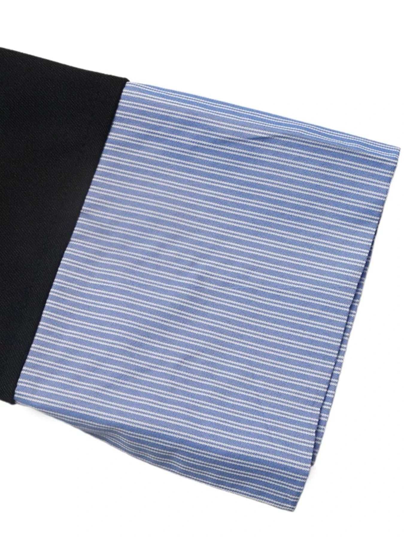 Striped Collar Two-Piece Look Blazer Jackets The Nichole Collection