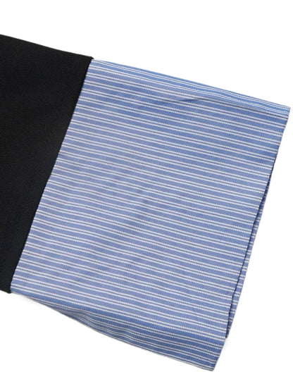 Striped Collar Two-Piece Look Blazer Jackets The Nichole Collection