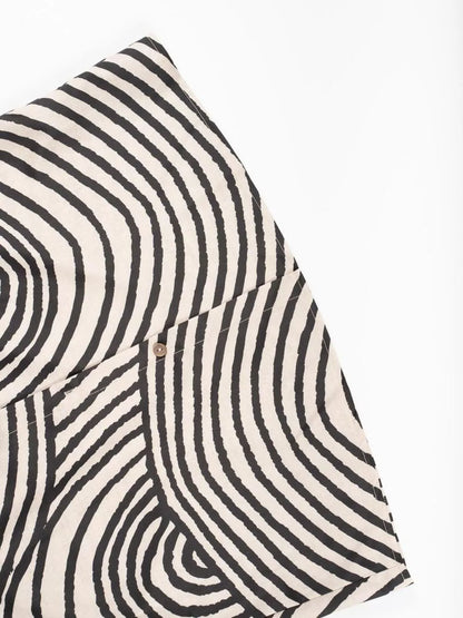 Striped Print Long Sleeve Button-Down Shirt The Nichole Collection - Official Site
