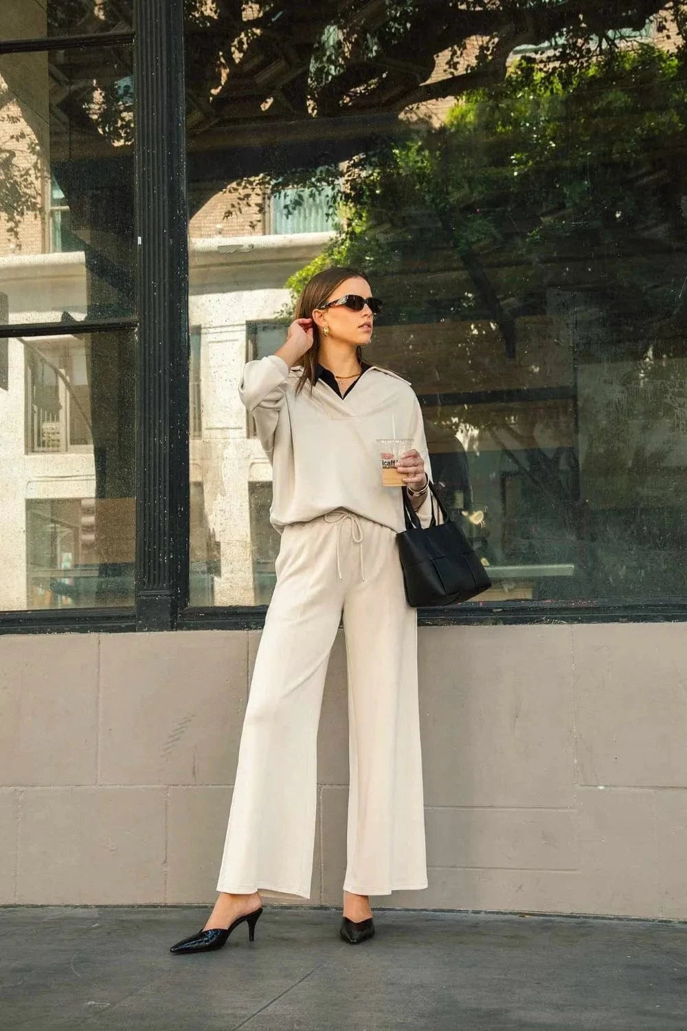 Summer Drawstring Wide Leg Pants with Pockets The Nichole Collection