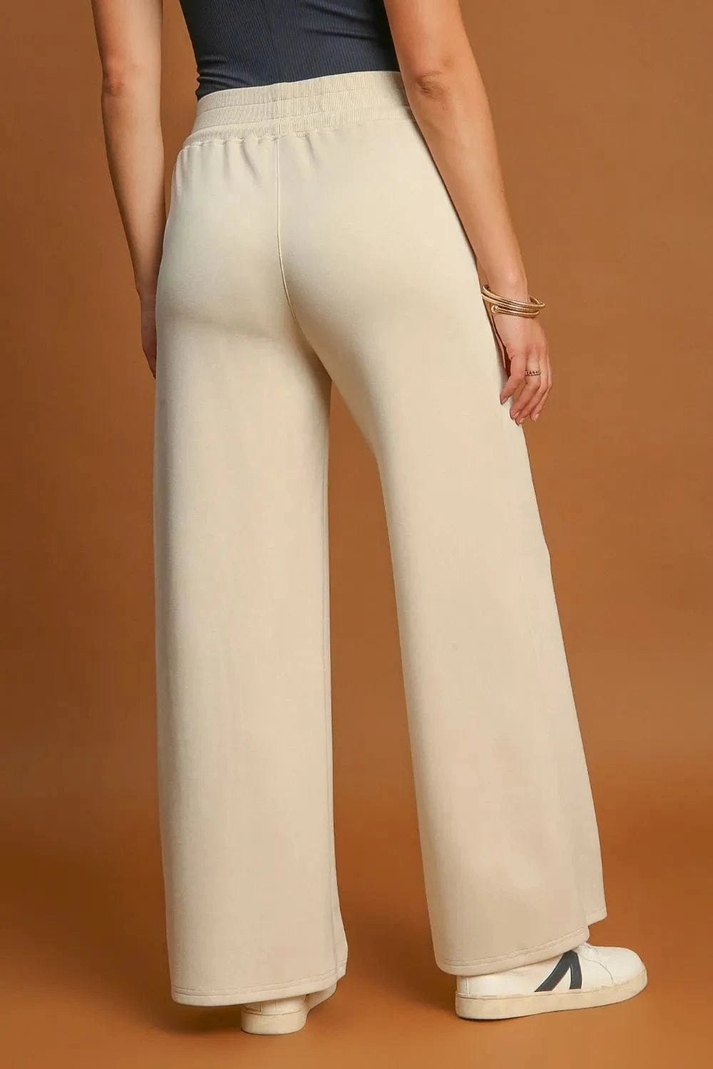 Summer Drawstring Wide Leg Pants with Pockets The Nichole Collection