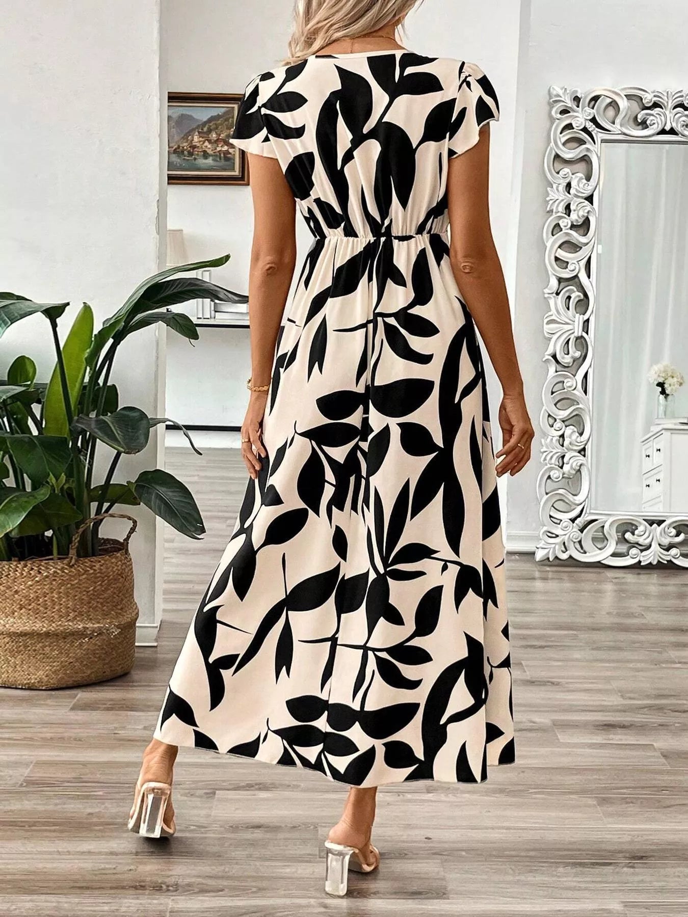 Surplice Cap Sleeve Midi Dress The Nichole Collection - Official Site