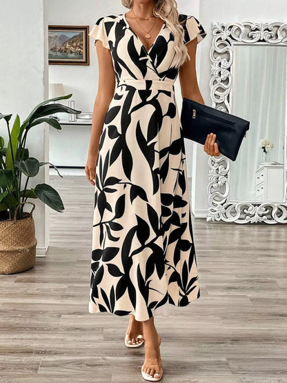 Surplice Cap Sleeve Midi Dress The Nichole Collection - Official Site