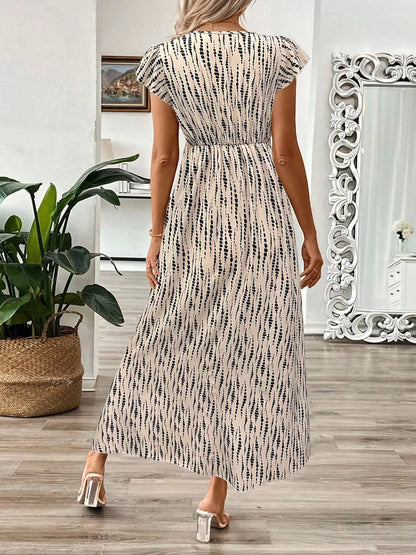 Surplice Cap Sleeve Midi Dress The Nichole Collection - Official Site