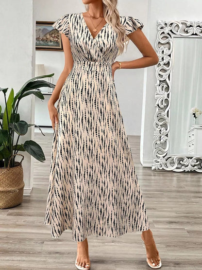 Surplice Cap Sleeve Midi Dress The Nichole Collection - Official Site