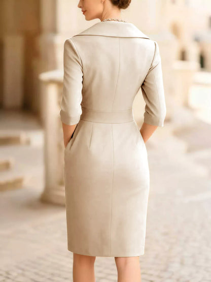 Surplice Long Sleeve Dress Dresses The Nichole Collection