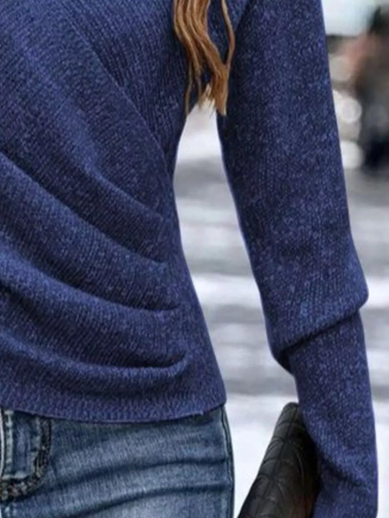 Surplice Long Sleeve Knit Top The Nichole Collection