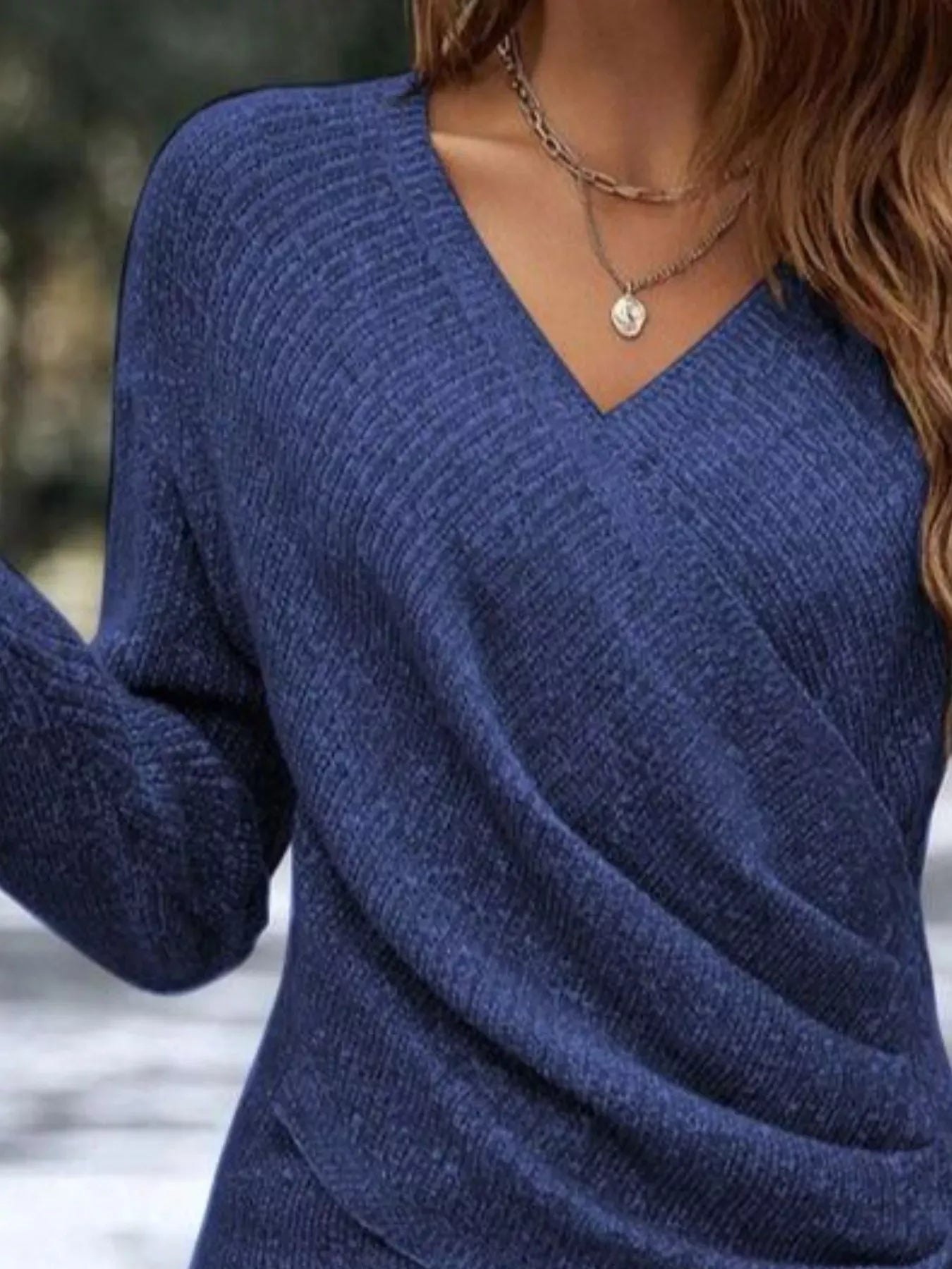 Surplice Long Sleeve Knit Top The Nichole Collection