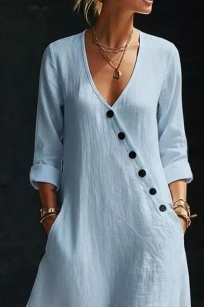 Surplice Long Sleeve Maxi Dress The Nichole Collection - Official Site