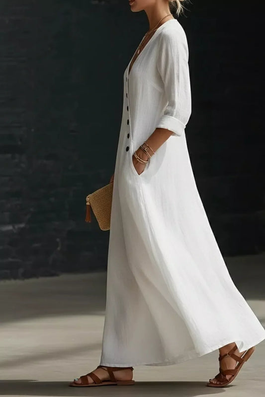 Surplice Long Sleeve Maxi Dress The Nichole Collection - Official Site