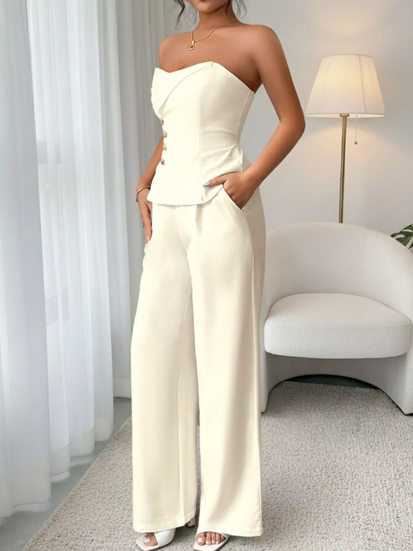 Sweetheart Neck Tube Top and PantsSet The Nichole Collection