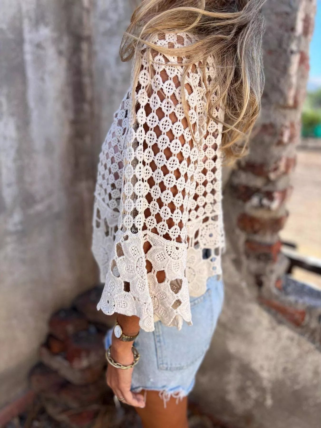 Tassel Crochet Knit Cover Up Crochet Tops The Nichole Collection - Official Site