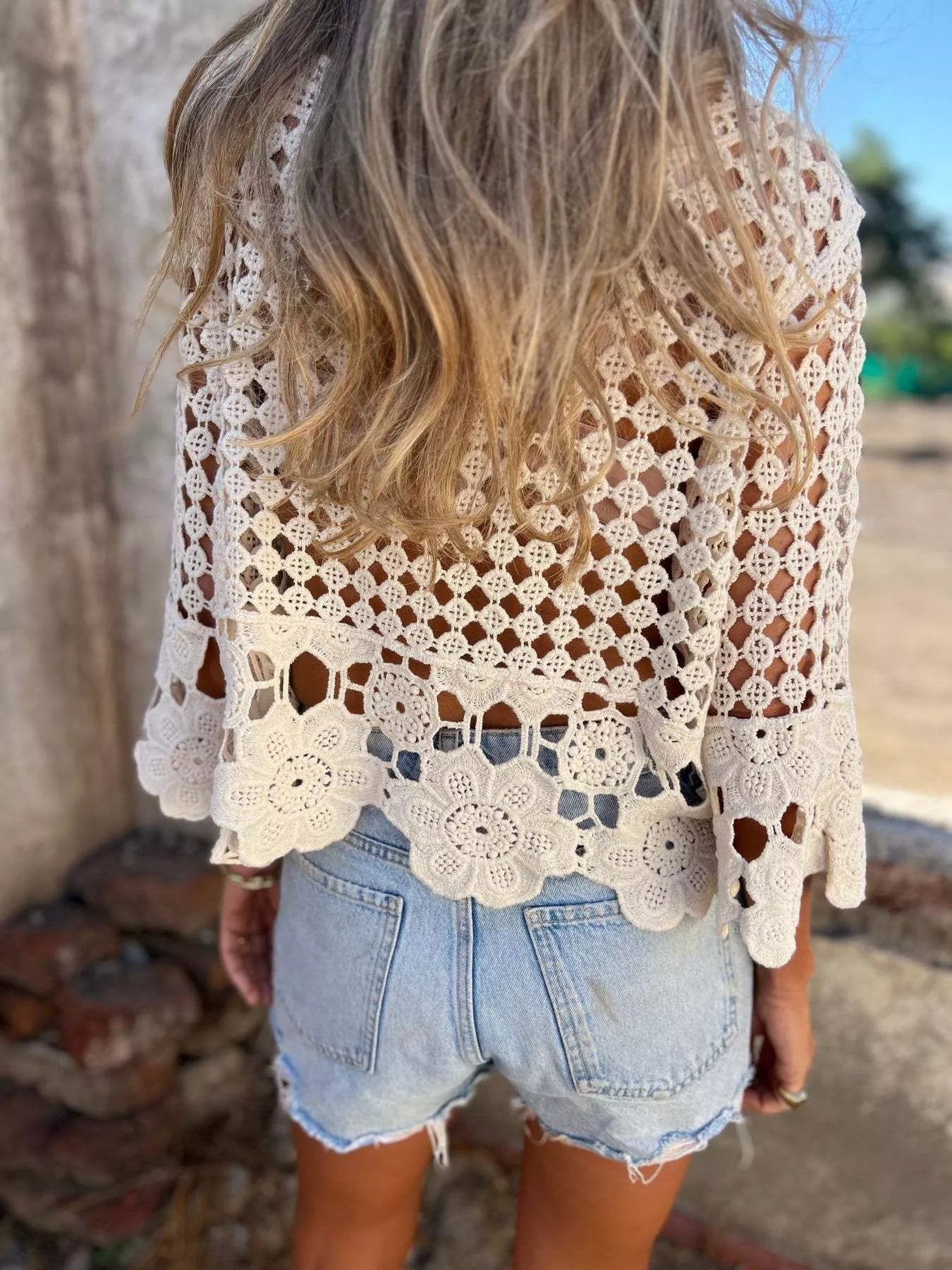 Tassel Crochet Knit Cover Up Crochet Tops The Nichole Collection - Official Site