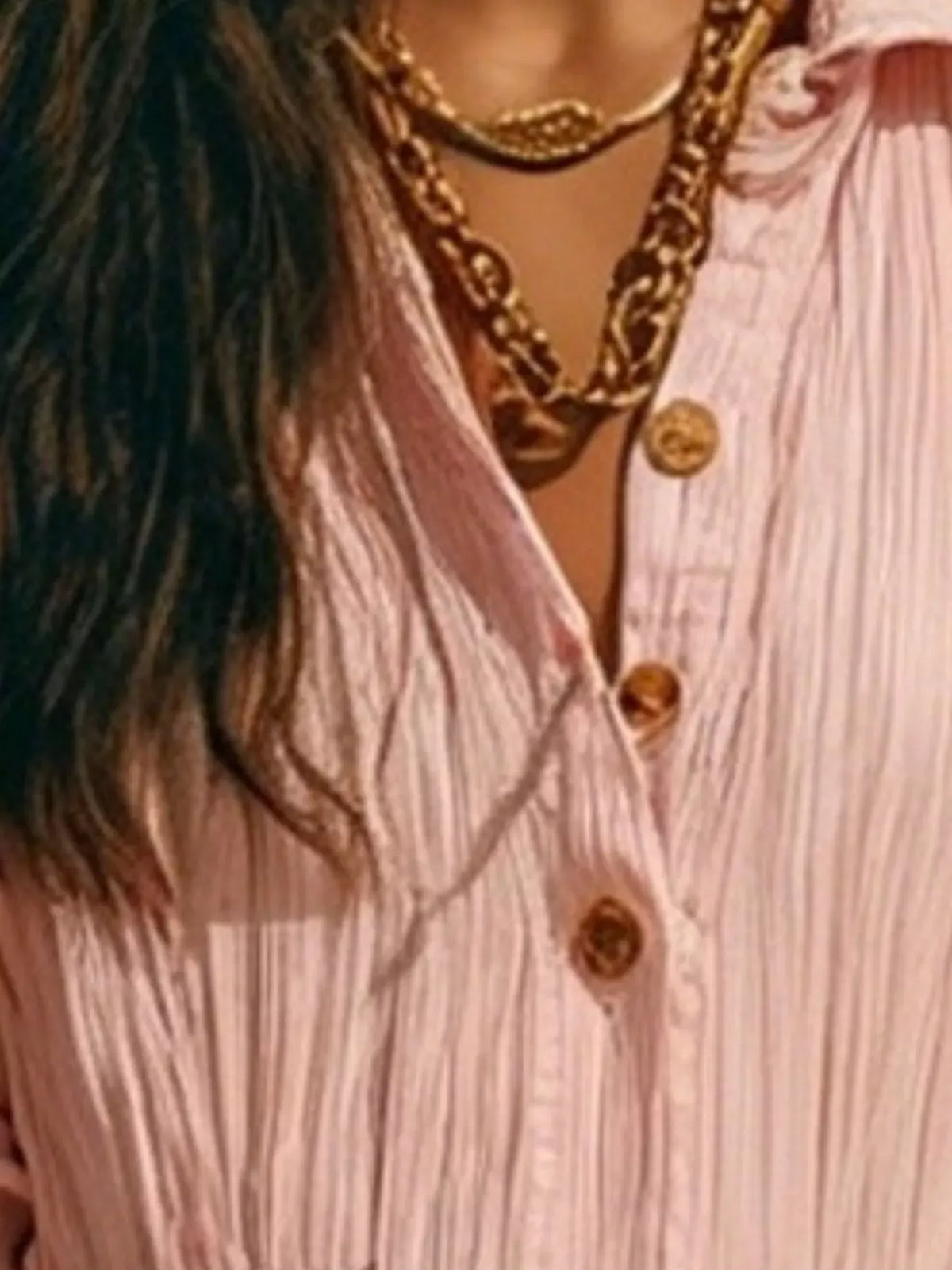 Textured Button Down Long Sleeve Maxi Dress The Nichole Collection - Official Site