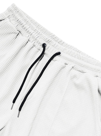 Textured Drawstring Casual Pants | The Nichole Collection