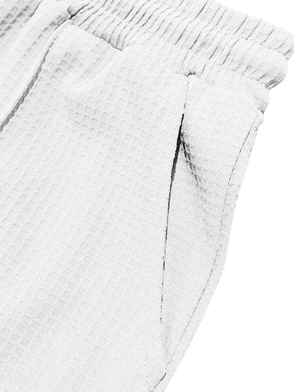 Textured Drawstring Casual Pants | The Nichole Collection