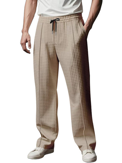 Textured Drawstring Casual Pants | The Nichole Collection