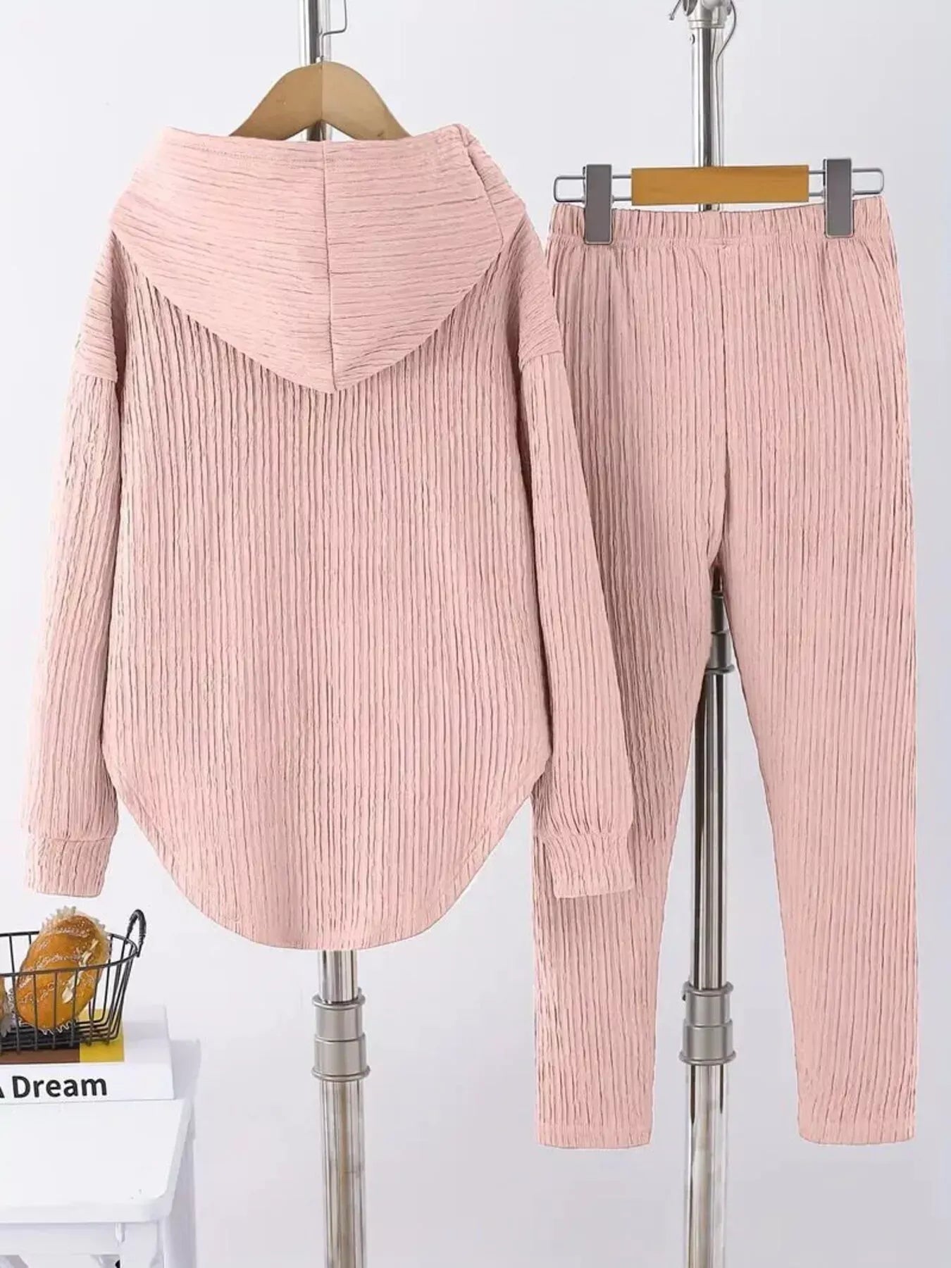 Textured Long Sleeve Hoodie and Pants Set Women's Sets The Nichole Collection