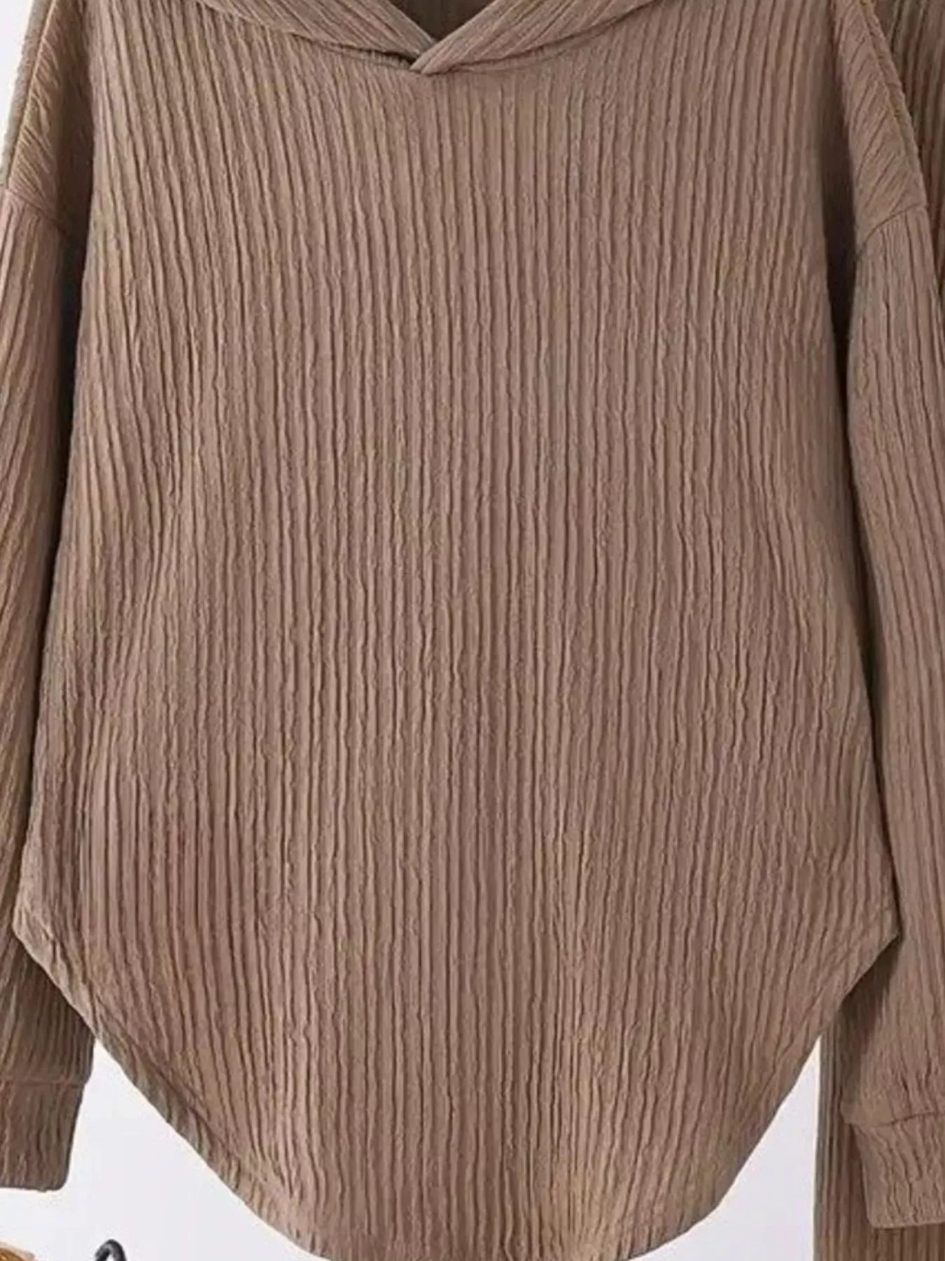 Textured Long Sleeve Hoodie and Pants Set Women's Sets The Nichole Collection