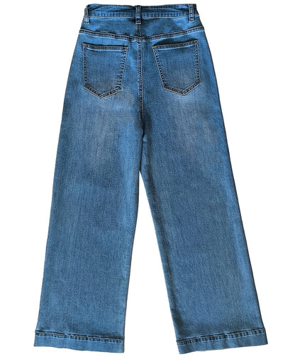 The Atelier Wide-Leg Cropped Jean Jeans The Nichole Collection