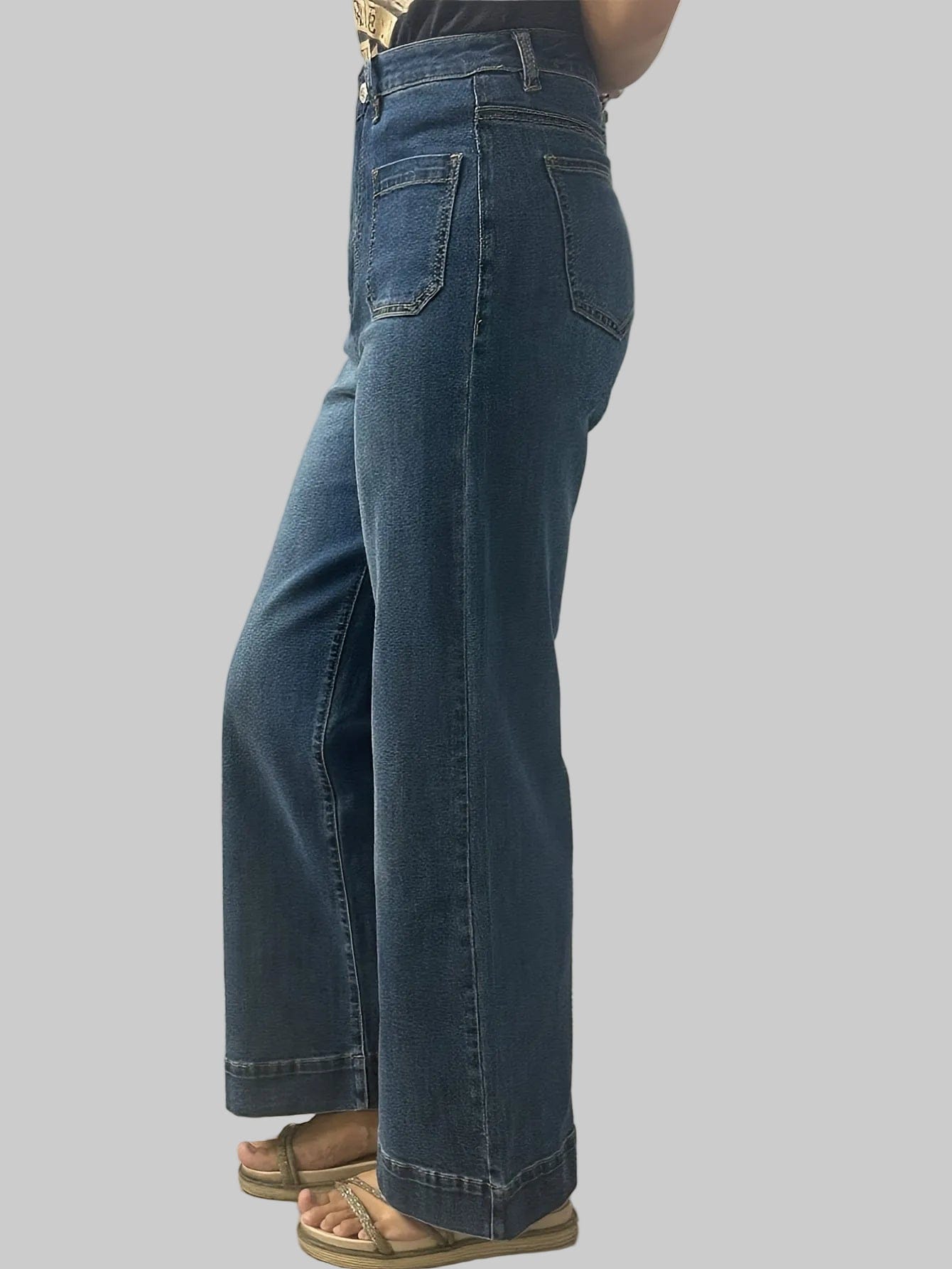 The Atelier Wide-Leg Cropped Jean Jeans The Nichole Collection