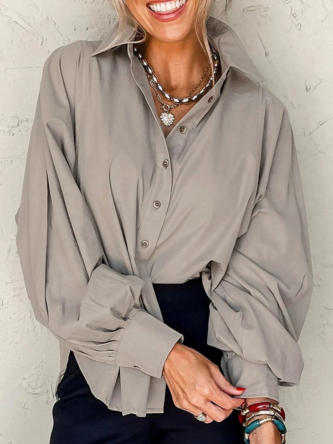 The Classic Cotton Lantern Shirt The Nichole Collection
