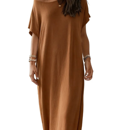 The Effortless Drape Jumpsuit Chocolate / S The Nichole Collection - Official Site