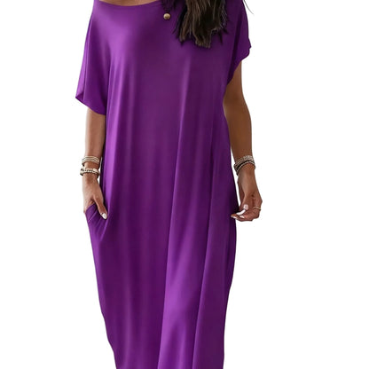 The Effortless Drape Jumpsuit Purple / S The Nichole Collection - Official Site