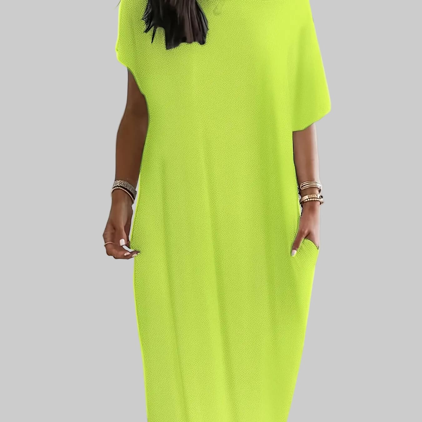The Effortless Drape Jumpsuit Fluorescent Green / S The Nichole Collection - Official Site