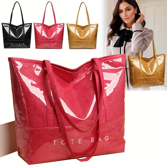 The Essential Glossy Tote Totes The Nichole Collection