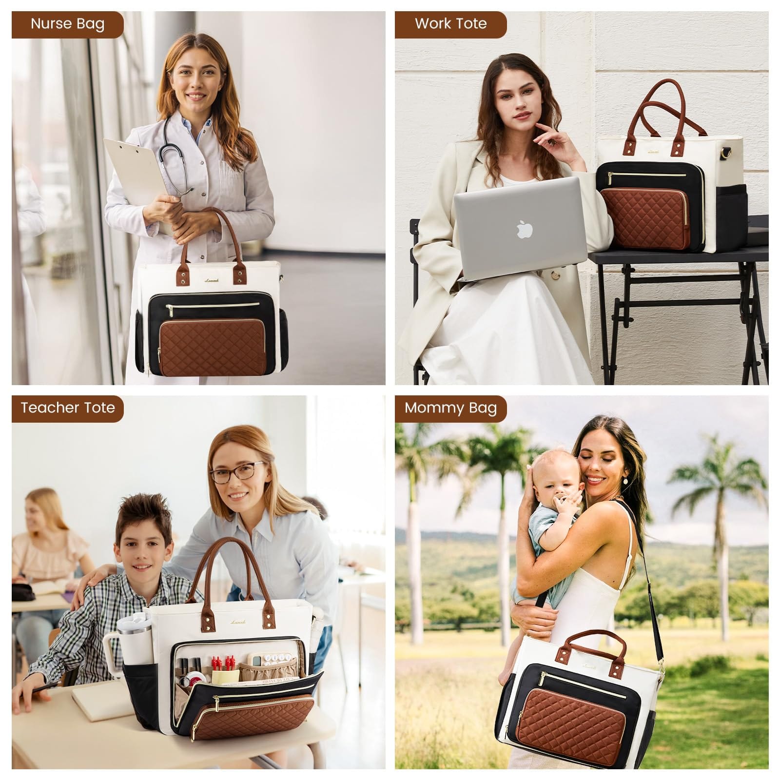 The Essential Work Tote Totes The Nichole Collection