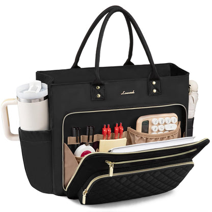 The Essential Work Tote Totes 15.6 inch / Black The Nichole Collection