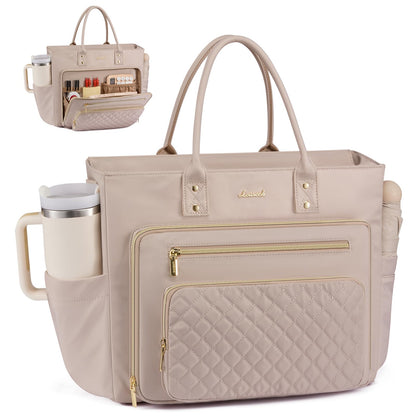 The Essential Work Tote Totes 15.6 inch / Light Pink The Nichole Collection