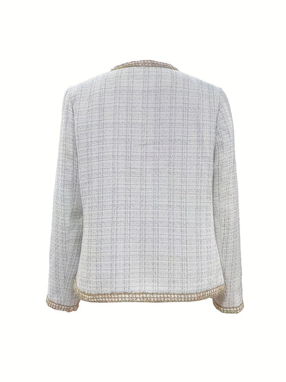 The Gilded Elegance Tweed Blazer Blazers The Nichole Collection