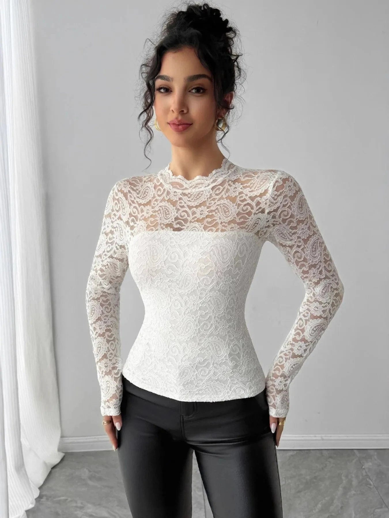The Lace Affair Top The Nichole Collection