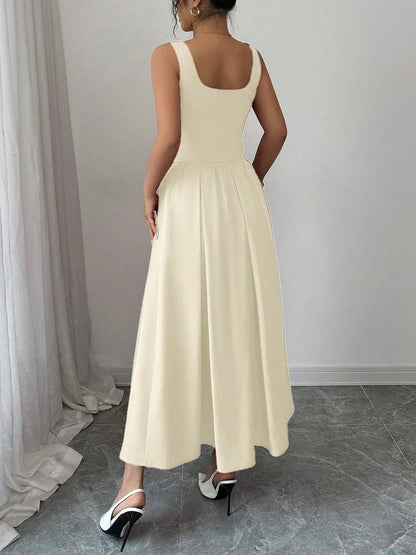 The Square Neck Midi Dress The Nichole Collection