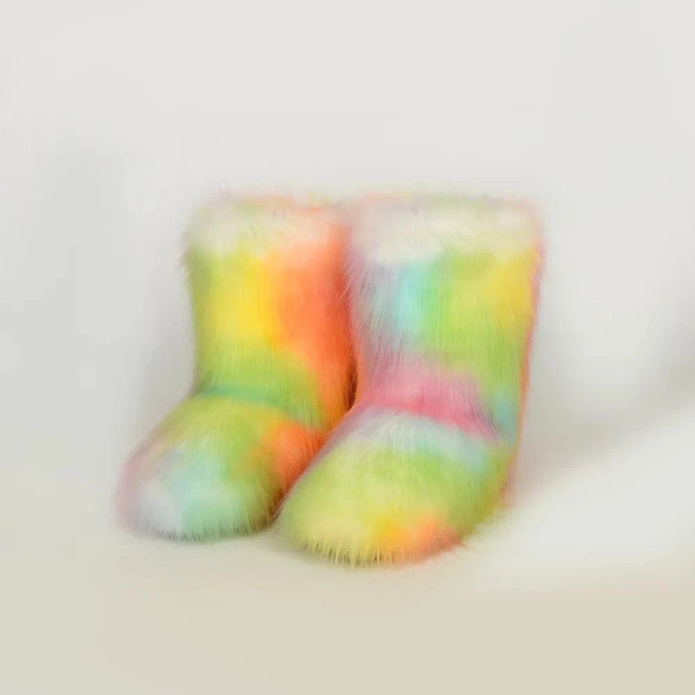 Thermal Fuzzy Platform Boots Multi / 36(US5) The Nichole Collection