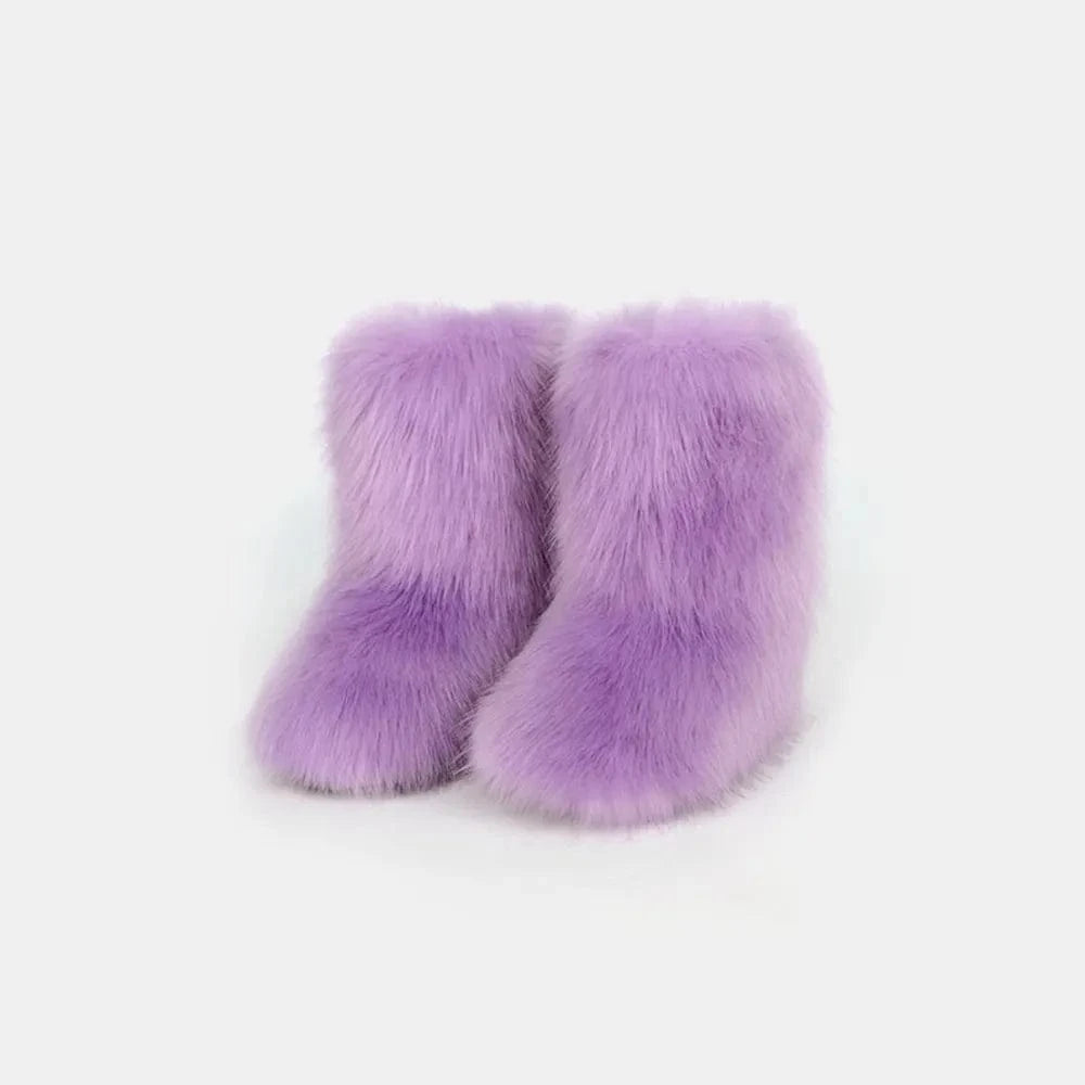 Thermal Fuzzy Platform Boots The Nichole Collection