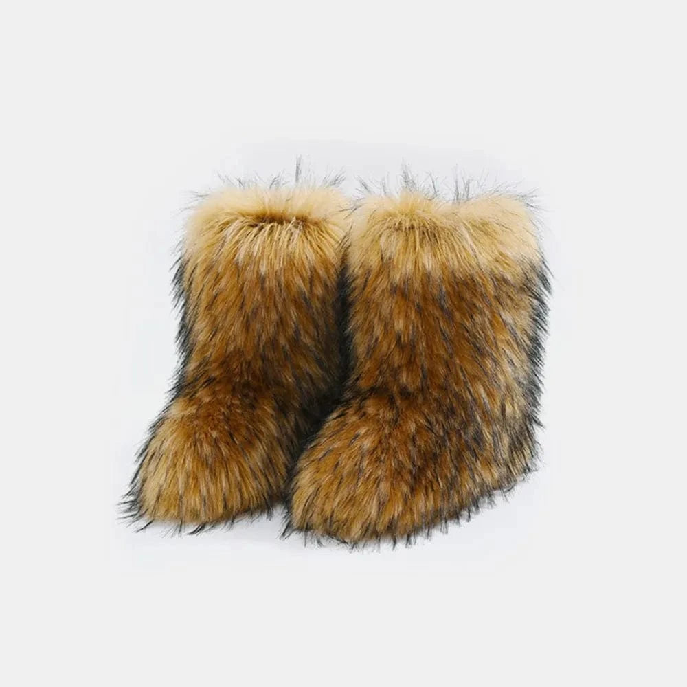 Thermal Fuzzy Platform Boots The Nichole Collection